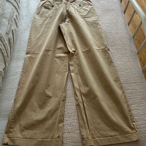 GAP women’s Tan Wide-Leg Chinos